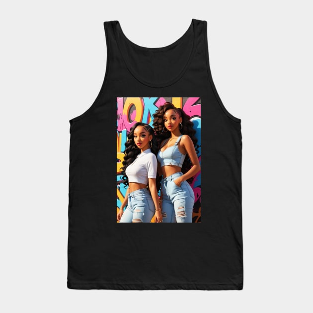 Beauty Ebony Girls 2024 Tank Top by Artist_Imagination